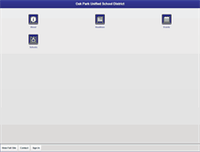 Tablet Screenshot of oakparkusd.org
